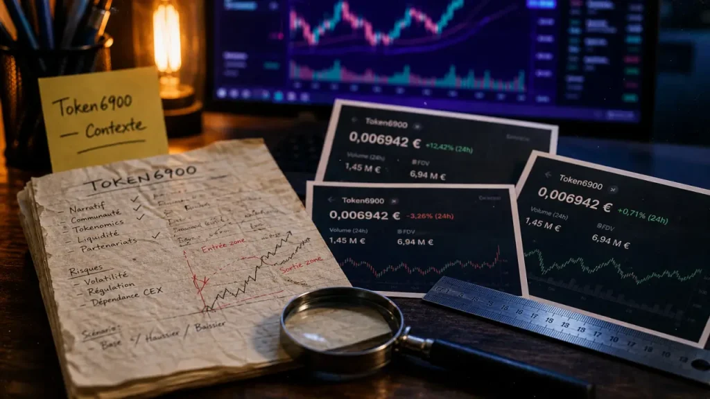 Token 6900 cours : le prix live ne suffit pas, vérifiez volume, FDV et offre
