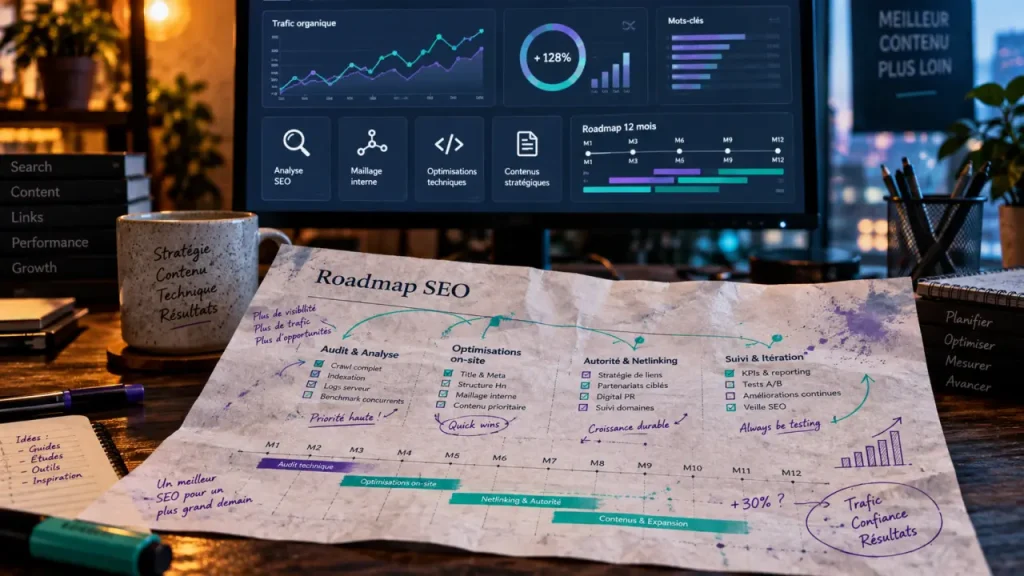 Accompagnement SEO : 6 à 12 mois pour transformer la visibilité en leads