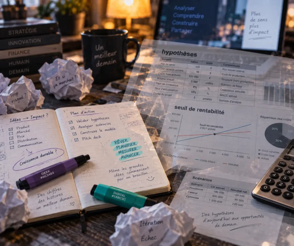 Un business plan SmartFinance repose sur 3 tableaux financiers à relier