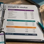 Compte de resultat modele : produits, charges et résultat net