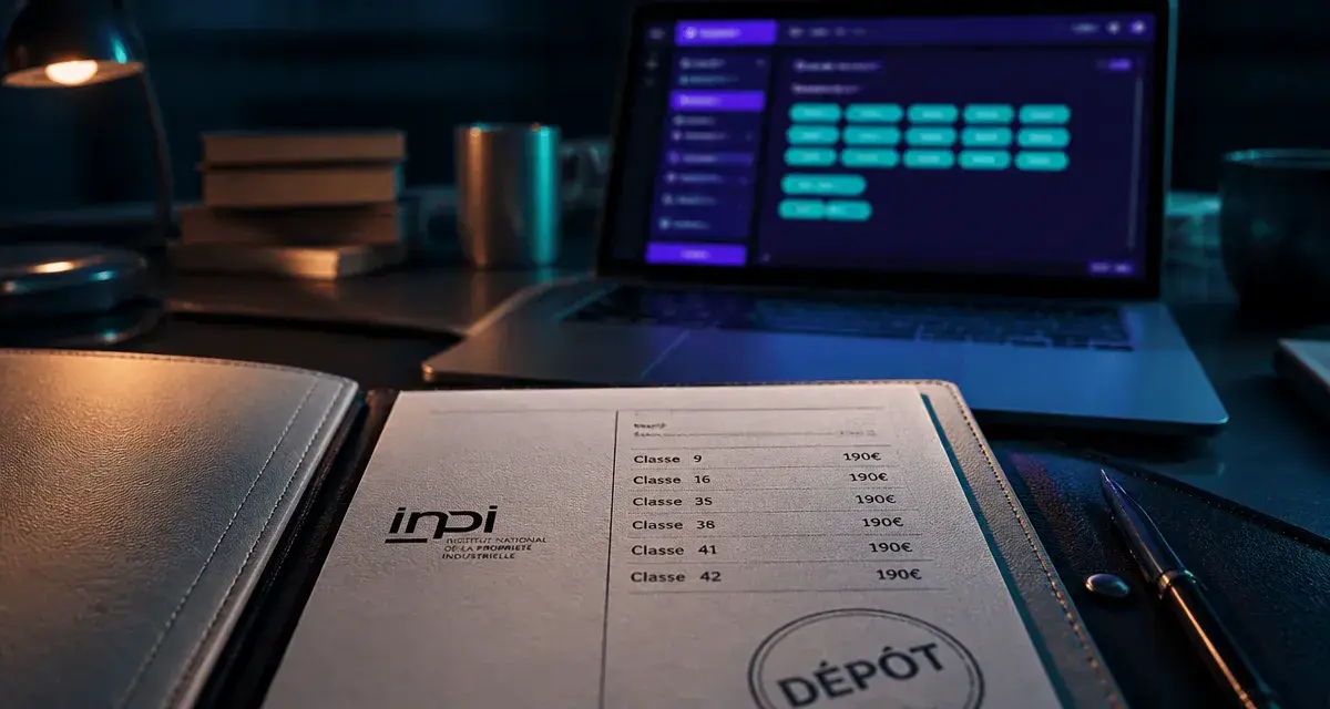 Coût protection marque INPI : classes, dépôt et dossier INPI