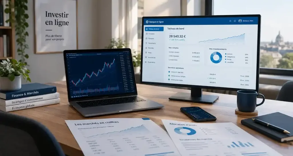 Pourquoi choisir une banque en ligne comme courtier pour investir en bourse ?