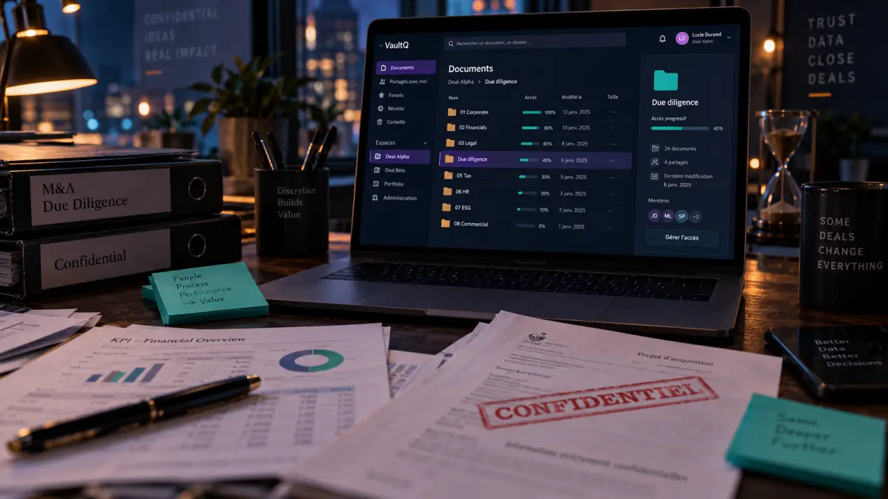 Data room levée de fonds : documents de due diligence confidentiels