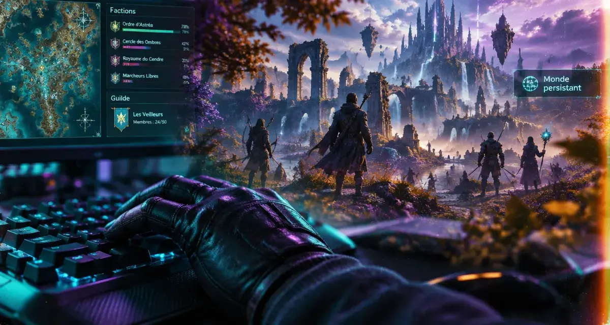 Jeux en ligne massivement multijoueurs, focus PvP PvE, monde persistant PC